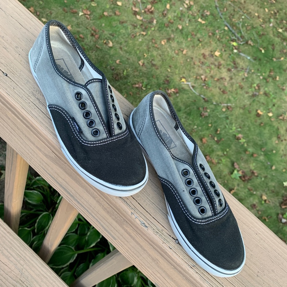 Vans Old School Mens 5/Womens 6.5 color block gray/black